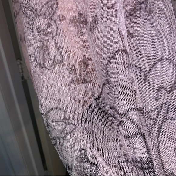 Urban Outfitters Nicopanda Pink Mesh Mini Bunny Tavi Dress size Medim NWT - Picture 9 of 13